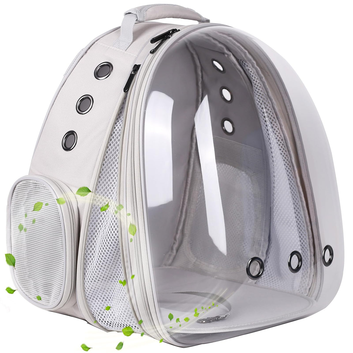 Large Cat Backpack Carrier, 20 Pounds Cat Carry Bookbag, Space Capsule Astronaut Clear Bubble Front Extension to Transport Small Puppy Bunny