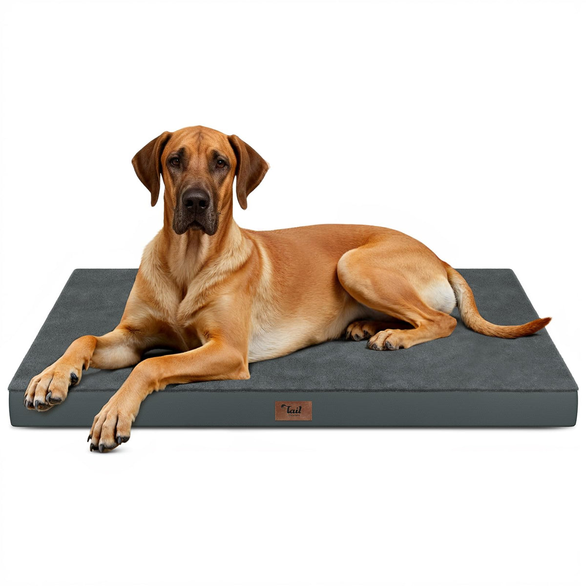Tail Stories Jumbo Waterproof Orthopedic Dog Bed for Extra Large Dogs