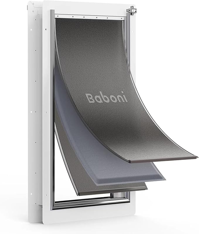 Baboni Dog Door for Door,Durable Plastic Frame