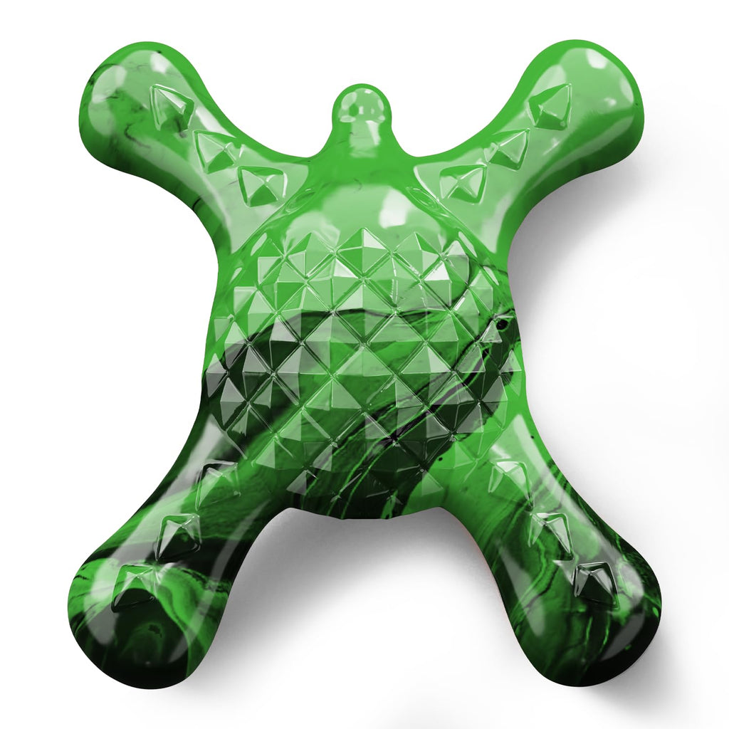 Ouilter Dog Toys for Small Dogs, Nylon Indestructible Dog Toy for Small Dogs, Hedgehog Puppy Chew Toys with Bacon Flavor,Long Lasting, Puppy Teething Toys, Green