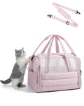 BAGSMART Cat Carrier Soft-Sided Puffy Quilted Collapsible Pet Travel Bag