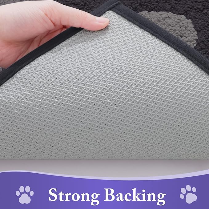 Buganda Dog Door Mat for Muddy Paws 59x35, Absorbent Doormat for Inside