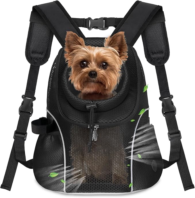 WOYYHO Pet Dog Carrier Backpack with Windows, Ventilated Small Dog Backpack