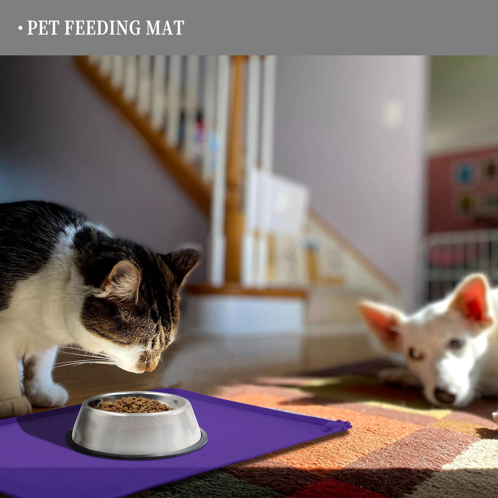 Reopet Silicone Pet Feeding Mat - Waterproof & Non-Slip Dog Cat Placemat