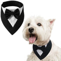 FUAMEY Dog Tuxedo, Adjustable Black Polycotton, X-Small, Formal Attire for Small Breeds, Wedding, Birthday, Valentine's Day, Cosplay