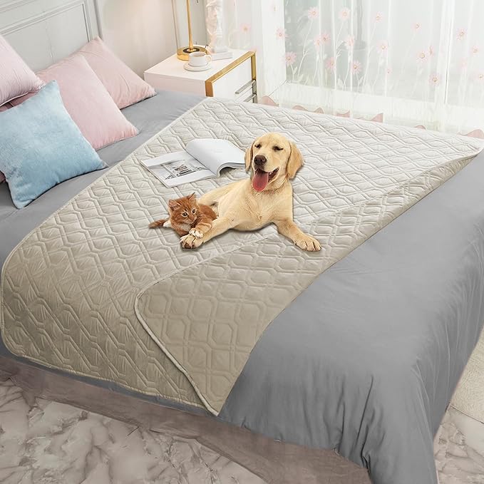 Ameritex Waterproof Dog Bed Cover Pet Blanket for Furniture Bed Couch Sofa Reversible — 52x82 Inch (Pack of 1)
