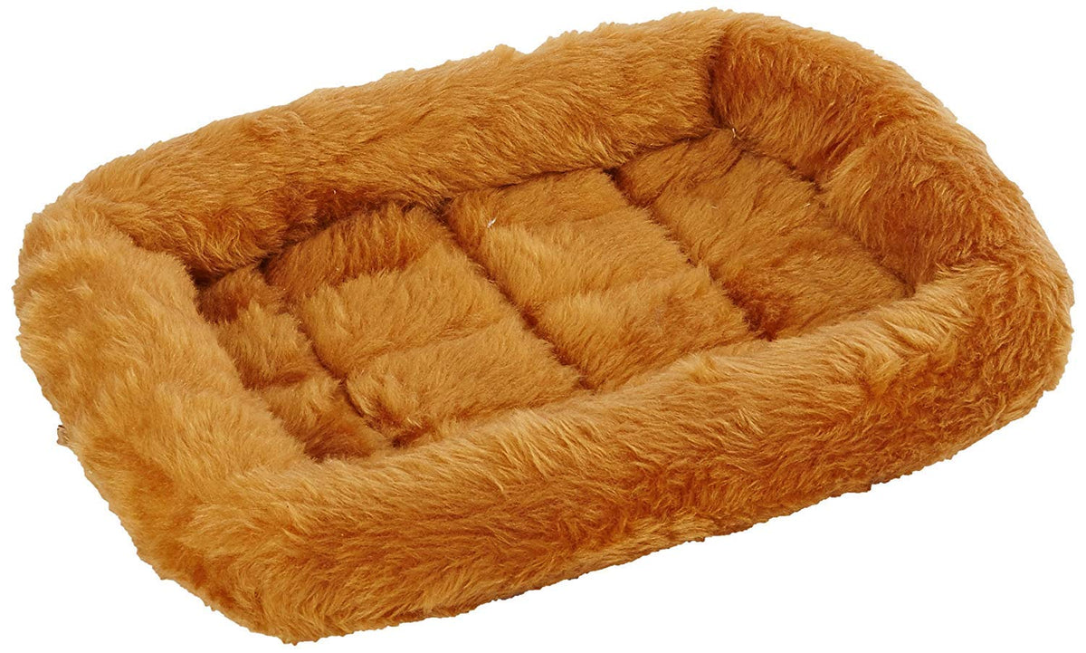 MidWest Homes for Pets QuietTime XXS Dog Bed - White Fleece Bolster, Ultra-Soft and Machine Washable, Fits 18-Inch Crates and Carriers, for Small Dogs and Cats