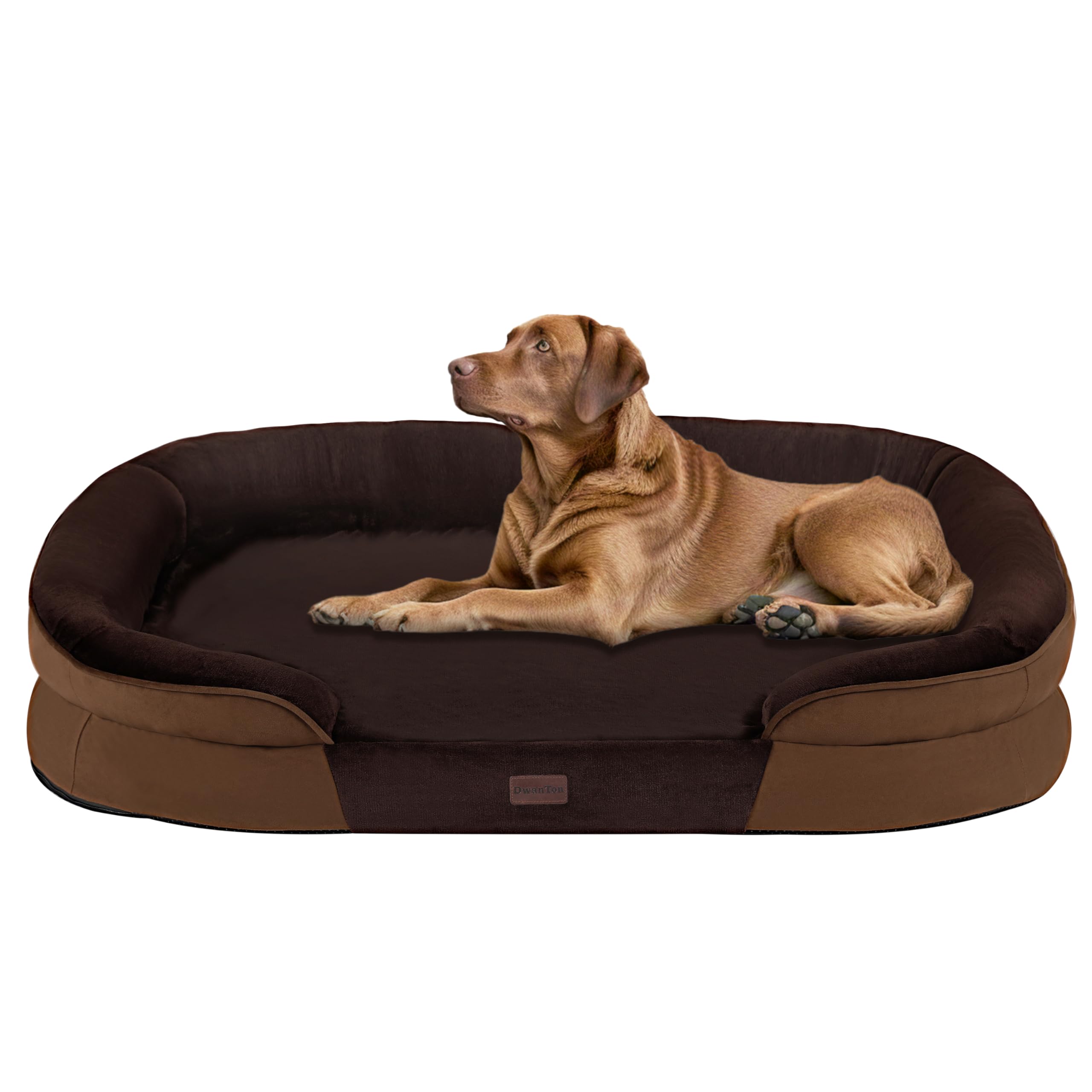 Dwanton Orthopedic Waterproof X-Large Dog Bed Sofa, Gel Memory Foam, 45"