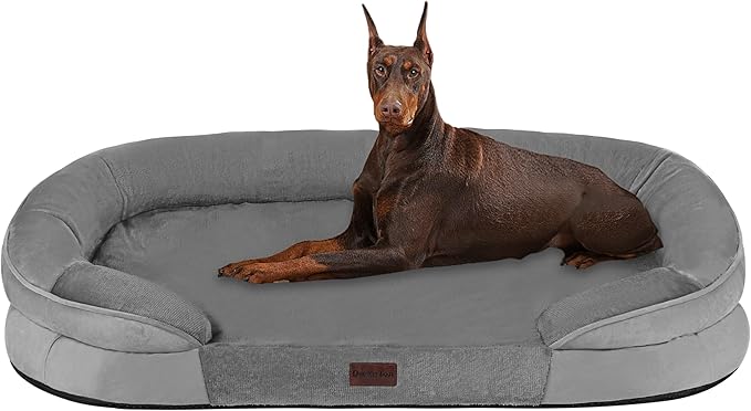 Dwanton Orthopedic Waterproof XX-Large Dog Bed Sofa, Gel Memory Foam, 48"