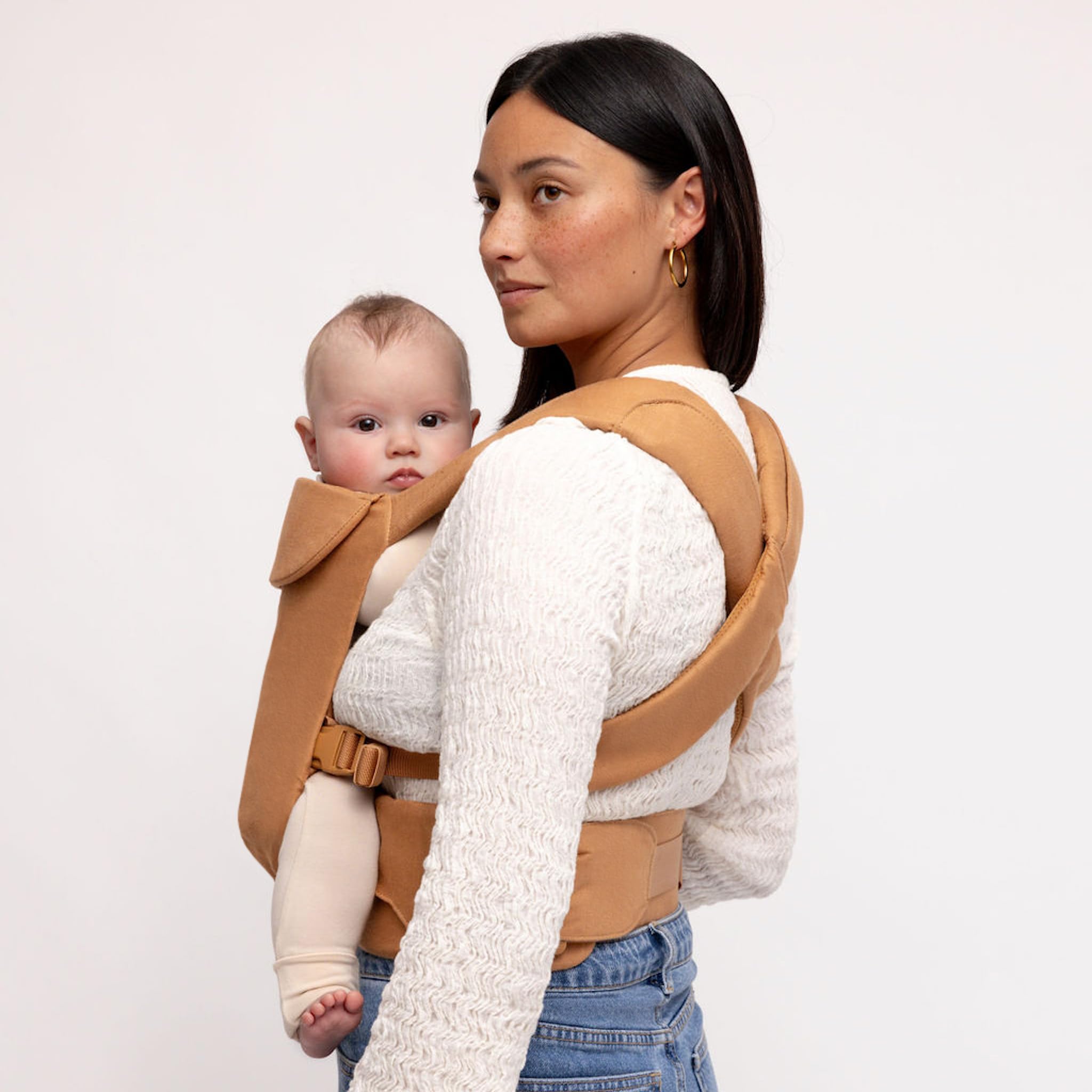 WildBird - Aerial Buckle Carrier - 2-24 Months - Standard (XS-XL) Willow - Front or Back Carry - Cross Straps, Lumbar Support, Headrest - Hip Healthy - Baby Carrier - Baby Essentials - New Mom Gifts