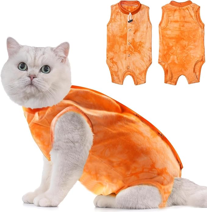 Avont Cat Recovery Suit - Kitten Onesie for Cats After Surgery