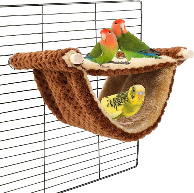 BWOGUE Bird Nest Bed Hanging Hammock, Parakeet Bed for Cage, Cockatiel Bed