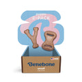 Benebone Puppy 2-Pack Dental Chew/Wishbone Dog Chew Toys, Real Bacon, Small