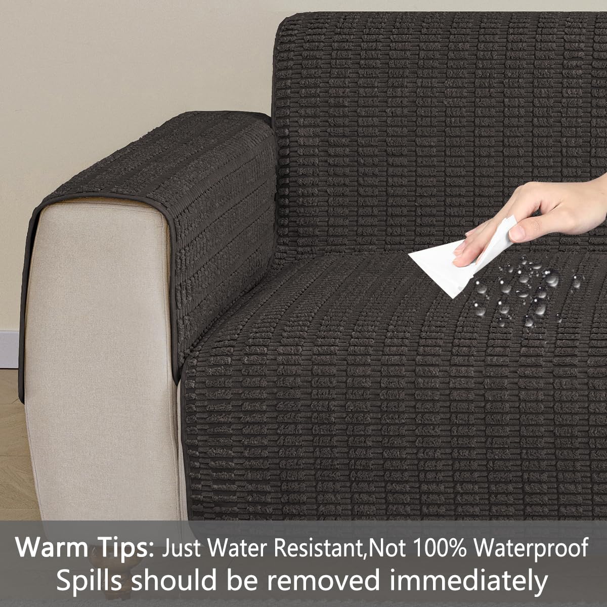 Muamar Dog Bed Cover Sofa Protector,Anti Slip Waterproof Sofa Covers for Living Room Couch Covers,Sofa Mat,Seat Cover,Dog Mat,Pet Pad for Furniture 1 Piece (30x82 inch, Coffee)