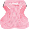 Downtown Pet Supply Step in Dog Harness for Small Dogs - Adjustable, Escape Proof Dog Harness with Reflective Trim - All-Weather, Fast-Drying Padded Mesh Fabric - Baby Pink, XXS