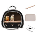 Bird Carrier,Bird Cage Parakeet Parrot Budgie Carrier Backpack for Small Birds, Travel Bird Cages with Perch, Transparent Ventilation Cockatiels, Lightweight Pet Carrier for Outdoor Use(Yellow)