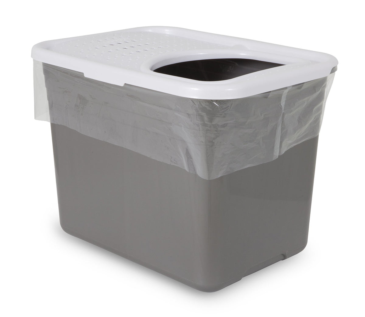 Petmate Enclosed Cat Litter Box with Hinged Lid, Wide Top Entry