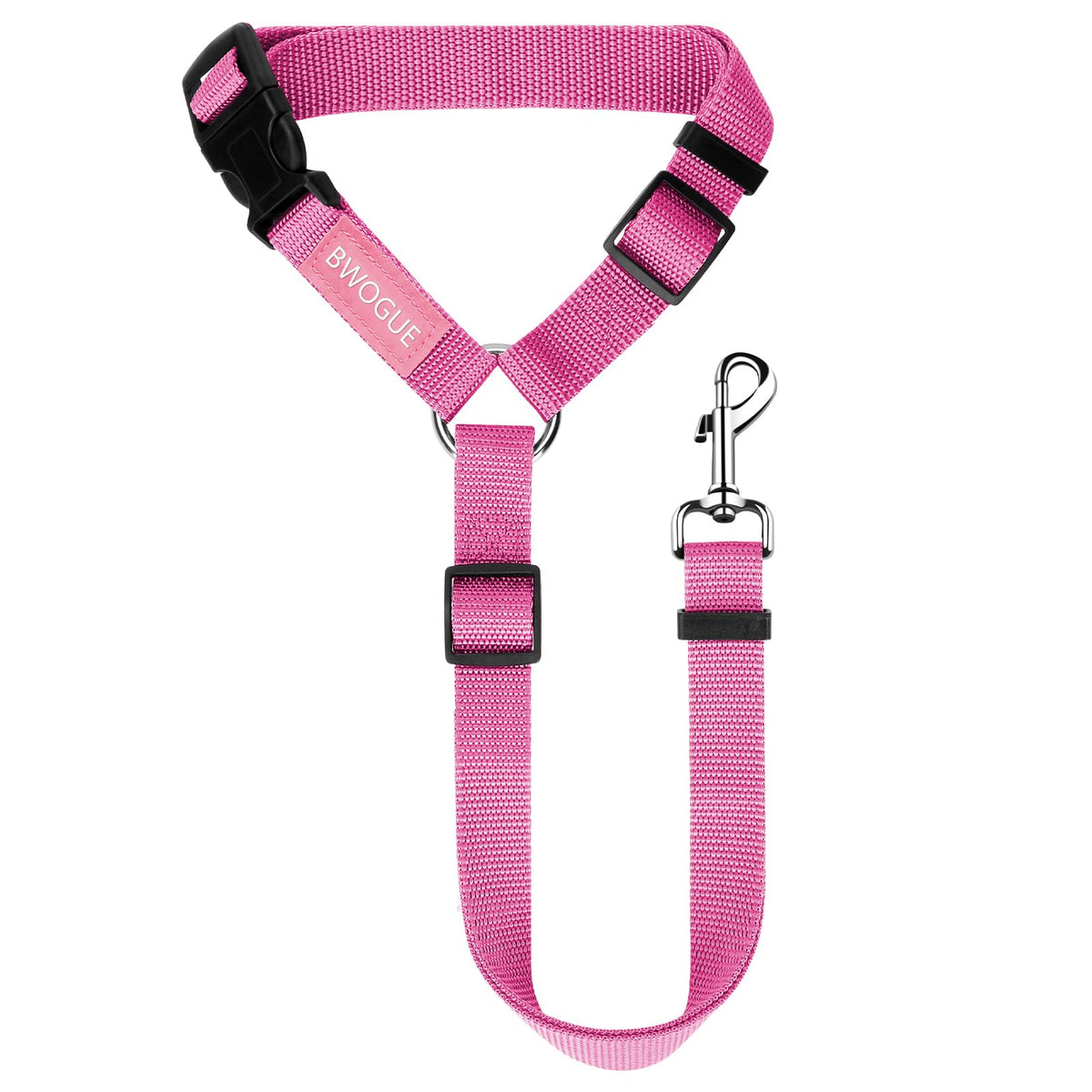 BWOGUE Dog Seat Belt for Car, Headrest Restraint Reflective Bungee, 1 Pack