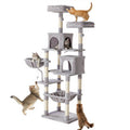Sweetcrispy 71 Inch Cat Tree Tower with Natural Sisal Scratching Post