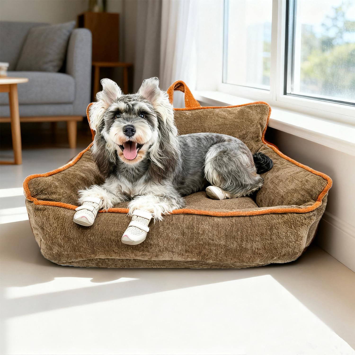 RAFASAFA Pet Beds for Medium Dogs,Dog Beds Medium Sized Dog,Waterproof Dog Bed,M(23.5"x15.5"x13.5")