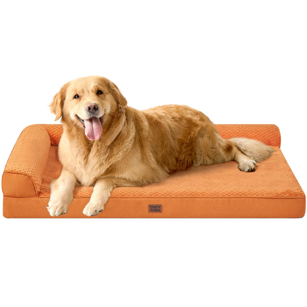 EHEYCIGA Orthopedic Dog Bed Medium Size, Memory Foam Dog Bed, Navy Blue
