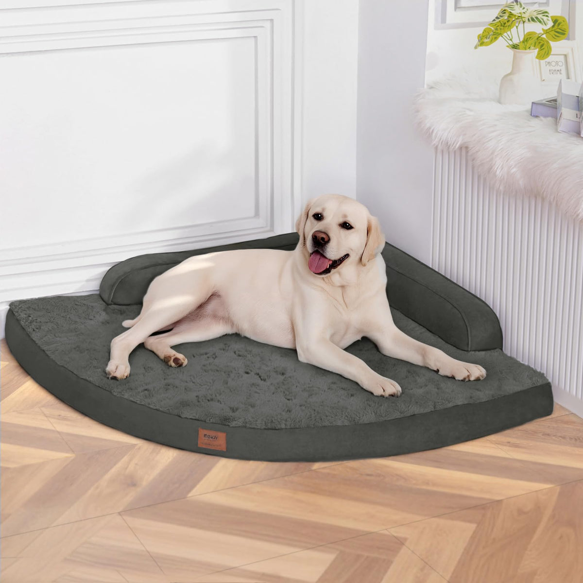 MEKIY Jumbo Orthopedic Waterproof Dog Bed with Sides for Extra Large Dogs