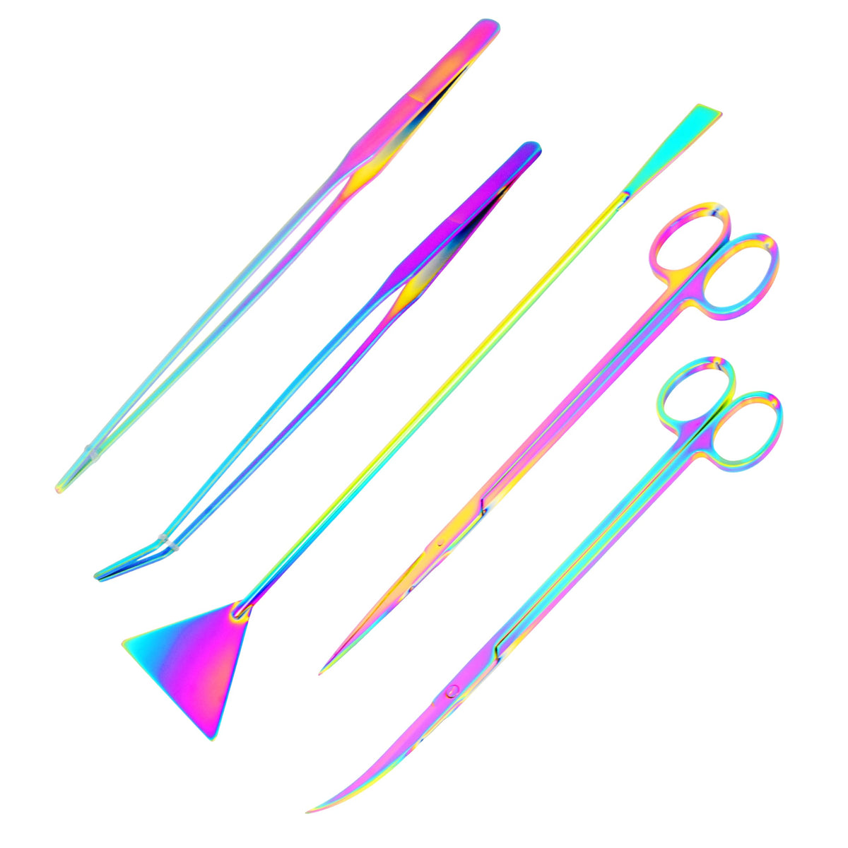 Mandala Crafts Stainless Steel 12" Curved Aquarium Scissors for Fish Tanks
