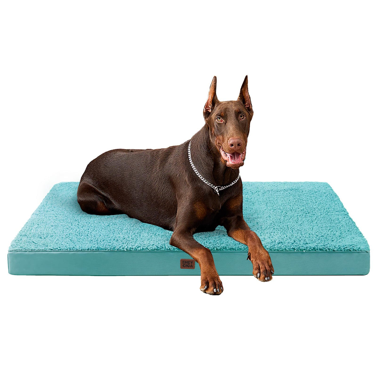 EHEYCIGA Orthopedic Dog Bed Large with Removable Washable Cover, 47IN Beige
