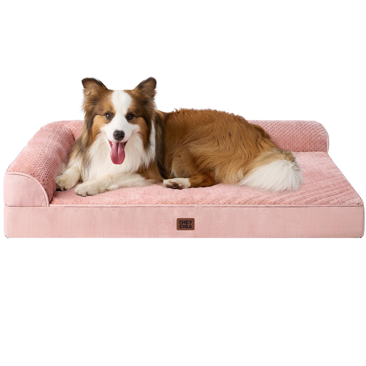 EHEYCIGA Orthopedic Dog Bed Medium Size, Memory Foam Dog Bed, Navy Blue