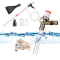 Aquarium Gravel Cleaner Siphon Fish Tank Vacuum Cleaner for Absorb Dirt Wash Sand Algae Scrapers Water Changer Gravel Washer for Fish Tank Cleaning Gravel and Sand, Water Filtering Units for Aquariums