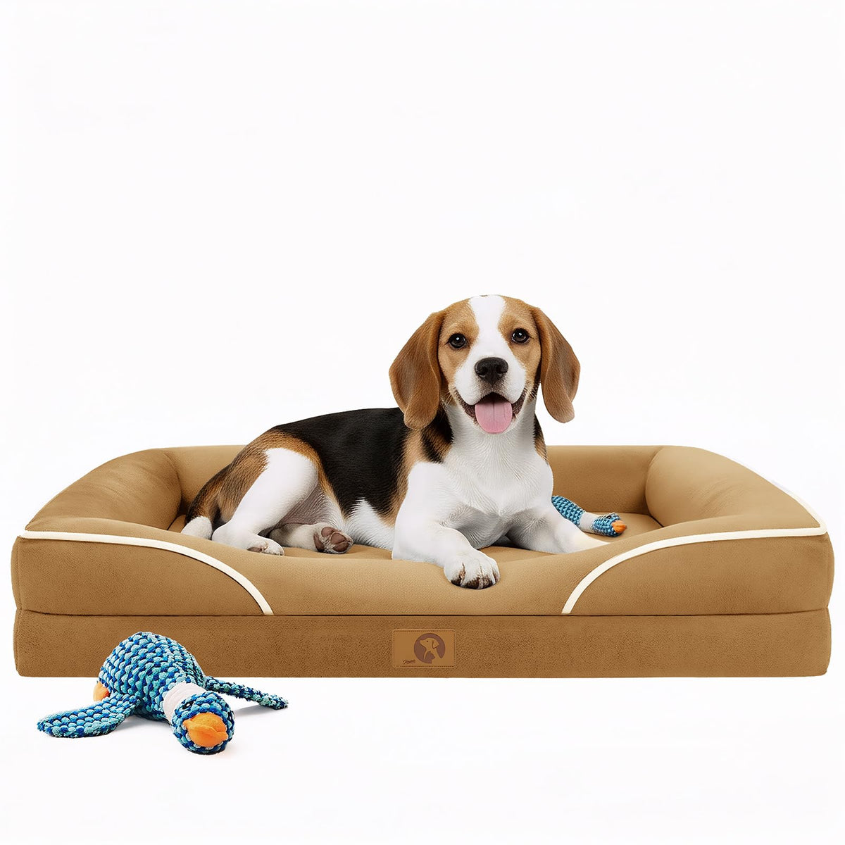 Homemate Dog Bed Extra Large Size Dog: 48"x35" Orthopedic Pet Bed with Toy