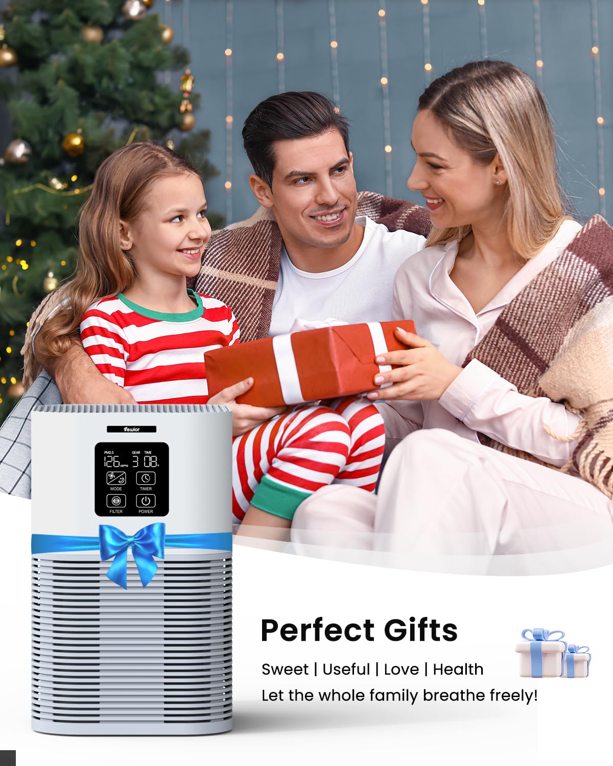 VEWIOR H13 True HEPA Air Purifiers for Home up to 1200 sq.ft.