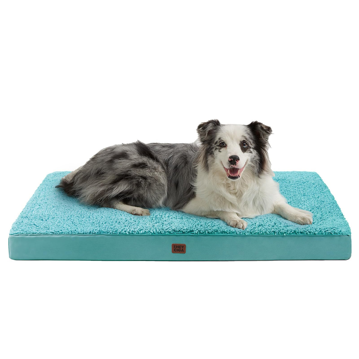 EHEYCIGA Orthopedic Dog Bed Large with Removable Washable Cover, 41IN Beige