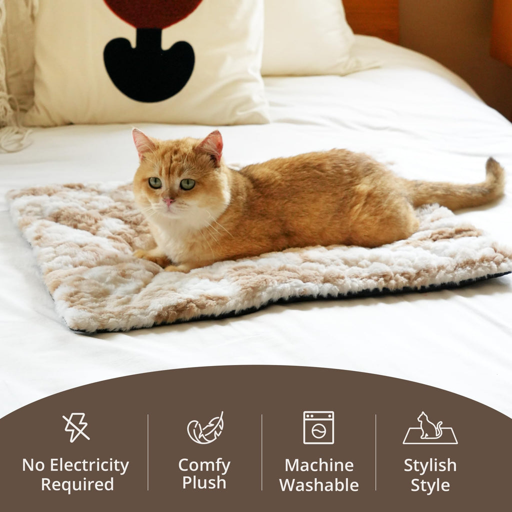 Petace Self Warming Dog Pad, 30" x 20", Brown