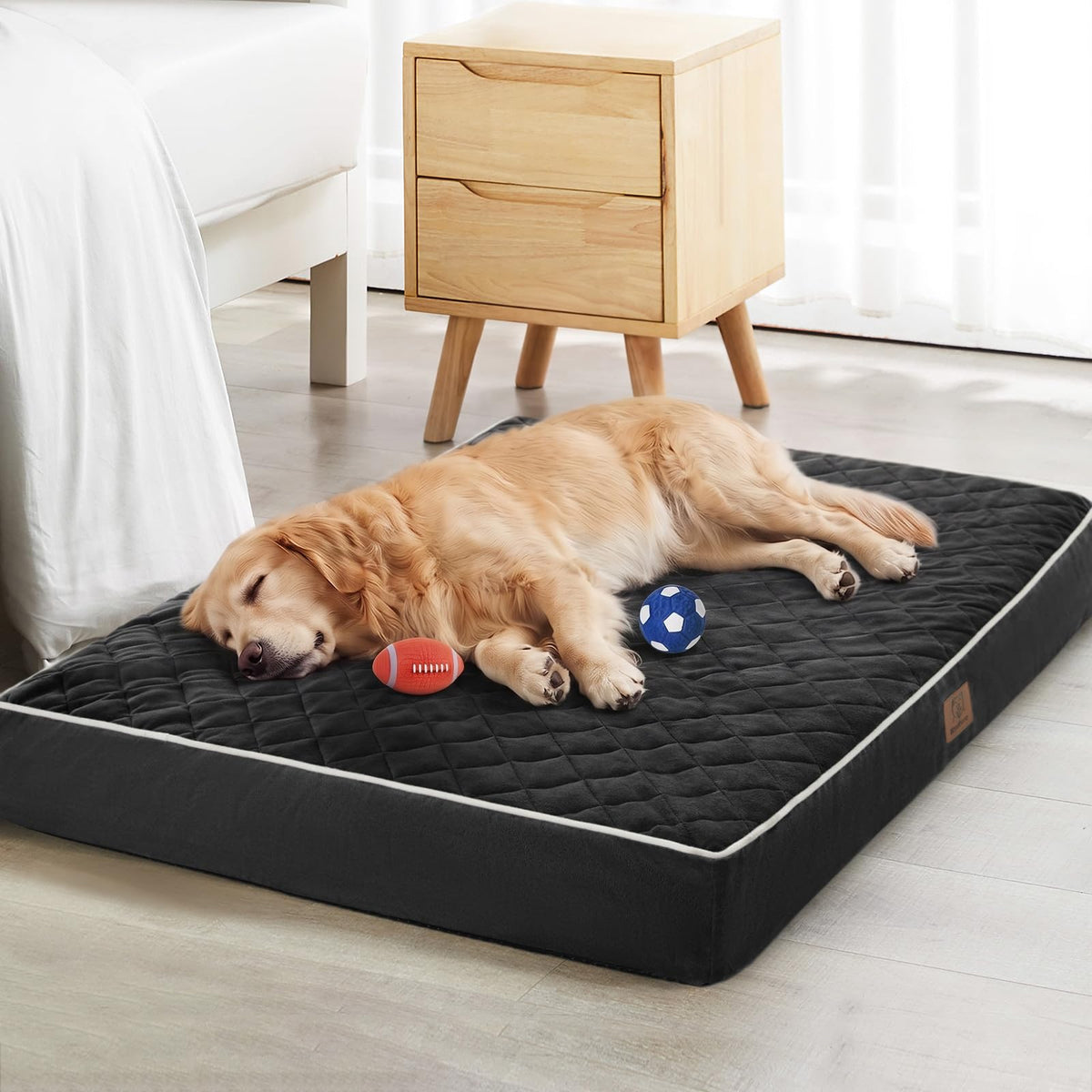 WNPETHOME Orthopedic Waterproof Extra Large Senior Dogs Bed for Comfy Sleep