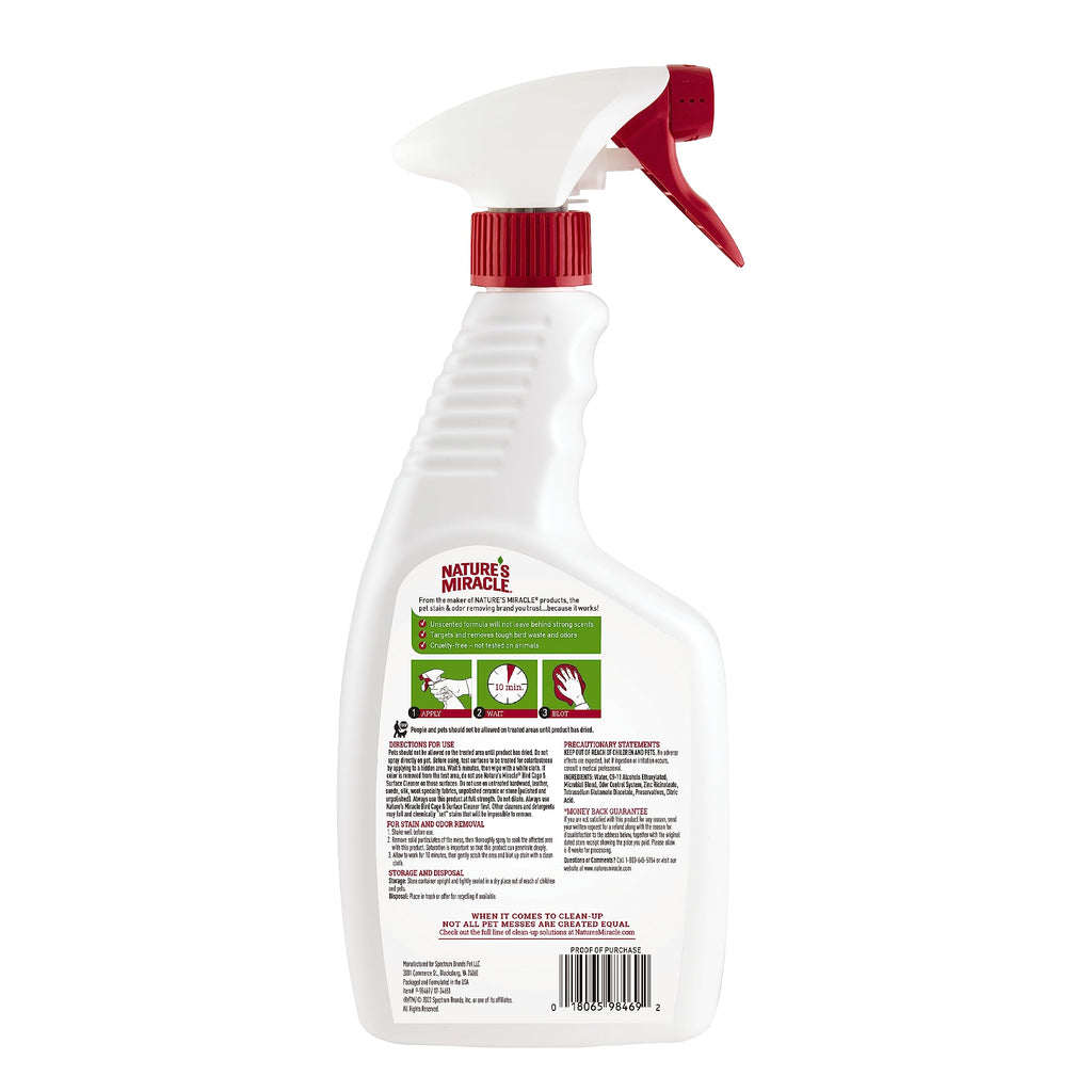 Nature's Miracle Bird Cage & Surface Cleaner, 24 oz
