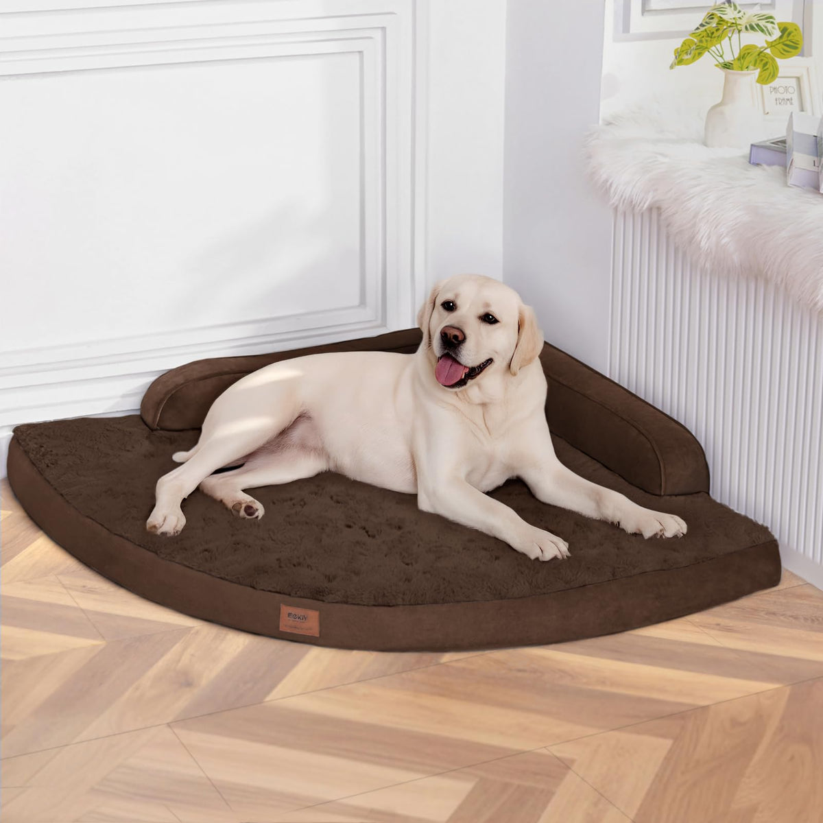 MEKIY Jumbo Orthopedic Waterproof Dog Bed with Sides for Extra Large Dogs