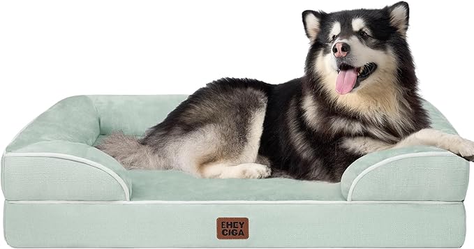 EHEYCIGA Orthopedic XXL Dog Bed, Waterproof Washable XL Big Pet Bed 48" — 48.0"l X 35.0"w X 8.0"th