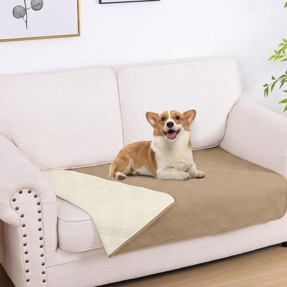 hyha Waterproof Dog Bed Blanket - Soft Pet Blanket & Sofa Cover for Dogs