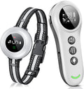 2-in-1 Dog Shock Collar & Dog Bark Collar - Smart Anti Barking Dog Training Collar with 5 Adjustable Sensitivity & 3300FT Remote for All Breeds IP67 Waterproof Rechargeable E-Collar (White)