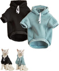 QWINEE Basic Dog Hoodie Sweatshirt Puppy Sweater Warm Cat Costumes Pet Clothes for Chihuahua Puppy Kitten Small Medium Dogs Multicolored Large