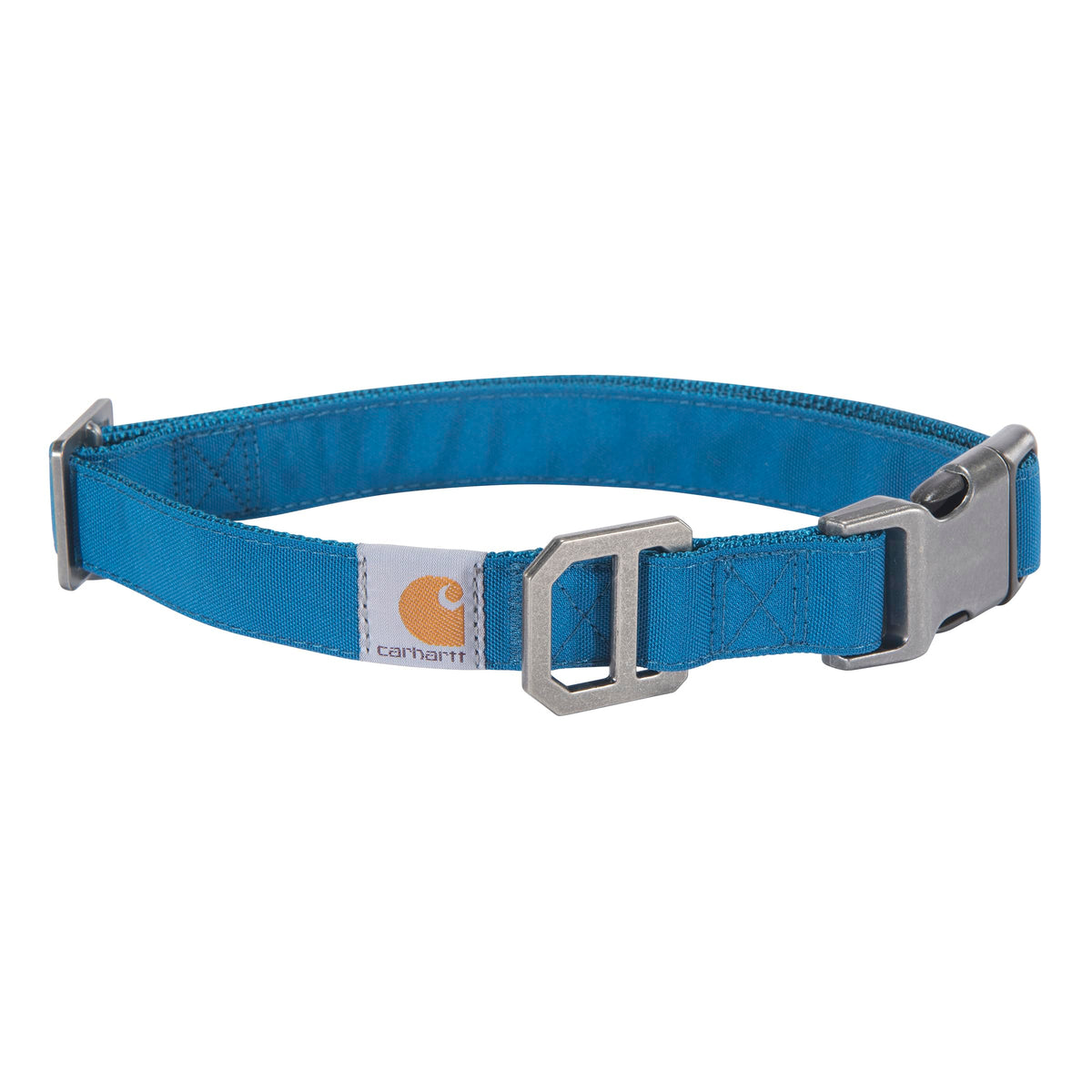 Carhartt Nylon Duck Dog Collar, Fully Adjustable Durable 2-Ply Cordura Nylon Canvas Collars for Dogs, Brite Lime, Large