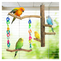 Matutinus Bird Toys, Bird Swing Toys with Perch Stand, Cage Accessories for Budgies, Parakeets, Cockatiels & Other Small Birds