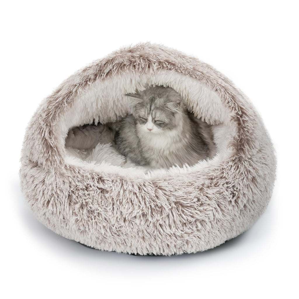 CATISM Cat Bed Hooded Cat Beds for Indoor Cats Covered Cat Beds