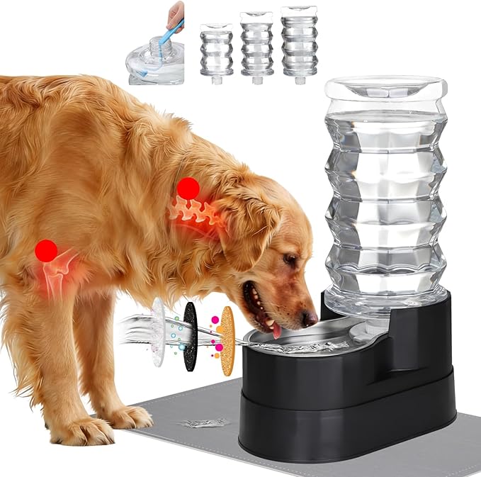 RIZZARI 7L Elevated Dog Water Dispenser:Comfortable Feeding Height