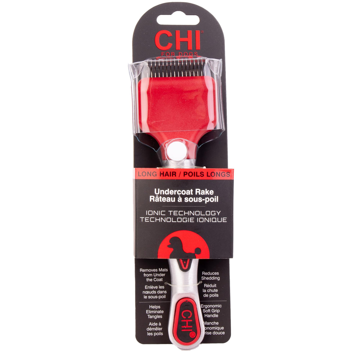 CHI for Dogs 2-in-1 Dematting and Deshedding Rake Tool