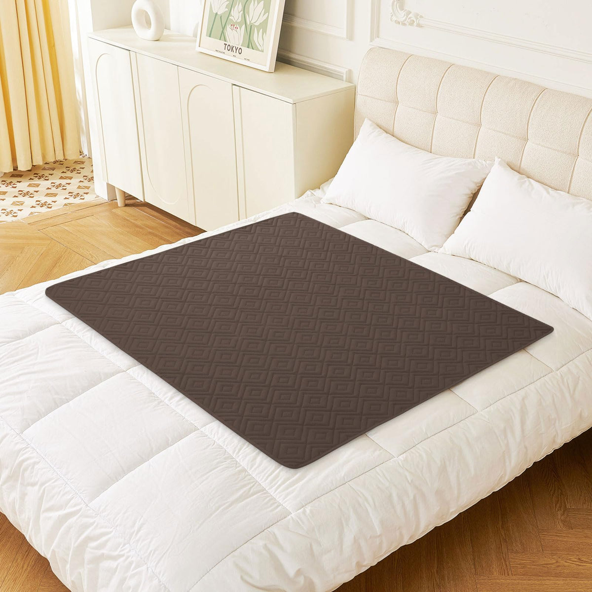 hyha Waterproof Reversible Dog Blanket, Pet Blanket for Sofa Couch