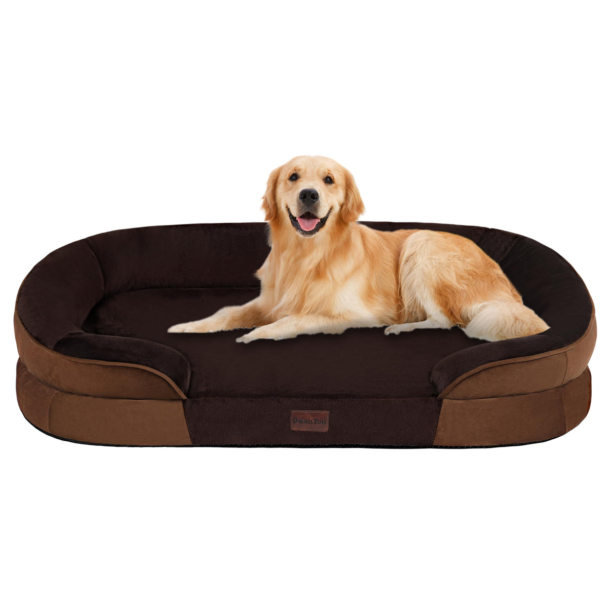 Dwanton Orthopedic Waterproof X-Large Dog Bed Sofa, Gel Memory Foam, 45"