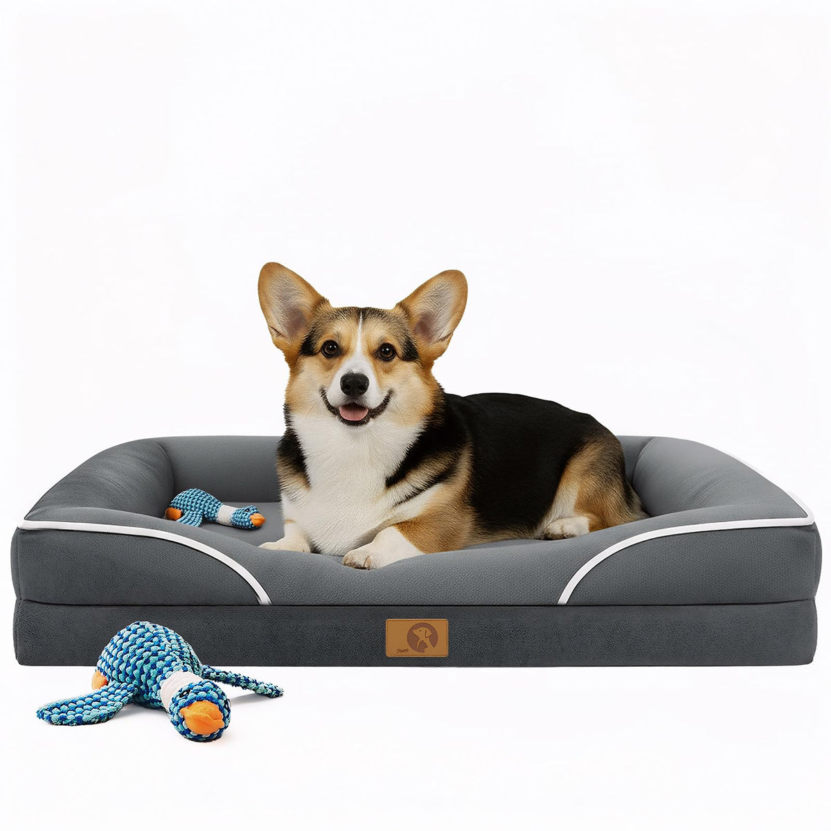 Homemate Dog Bed Extra Large Size Dog: 48"x35" Orthopedic Pet Bed with Toy
