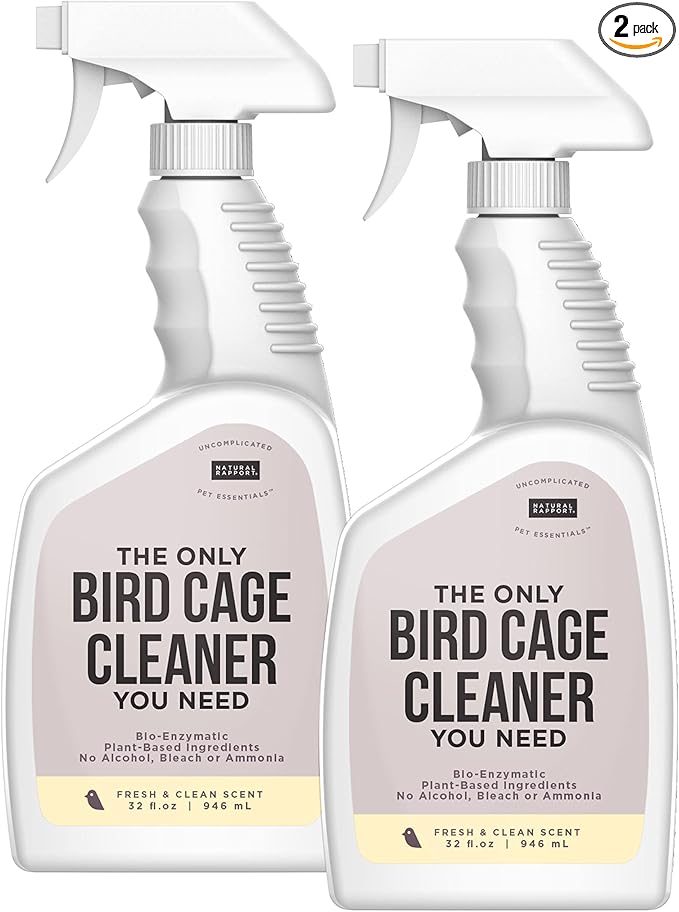 Natural Rapport Bird Cage Cleaner, Plant-Based Poop Remover
